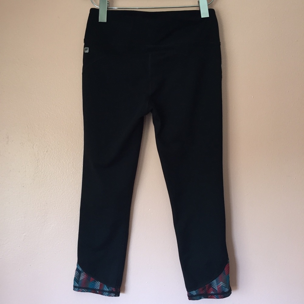 Fabletics Cropped Tribal Trim Leggings - Picture 3 of 4